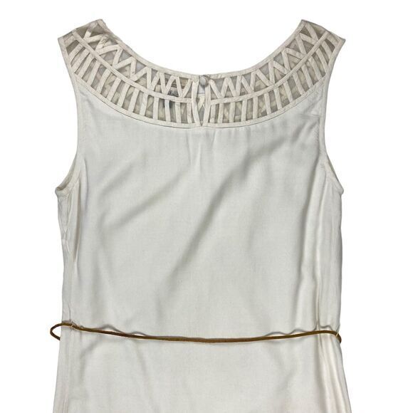 Tommy Hilfiger Denim Dress Women XS White Blue Tie Dye Belted Summer Beach Vacay - Picture 10 of 16